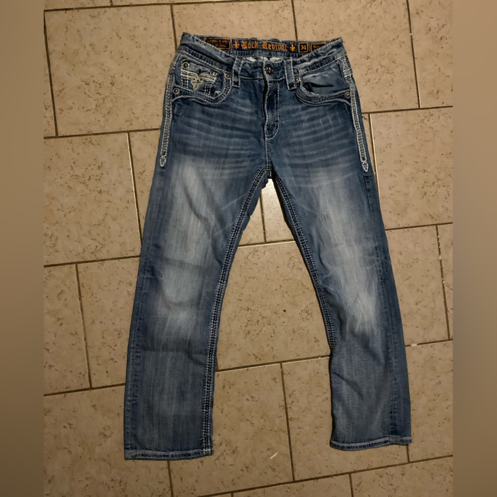 Men’s rock revival jeans size 34
